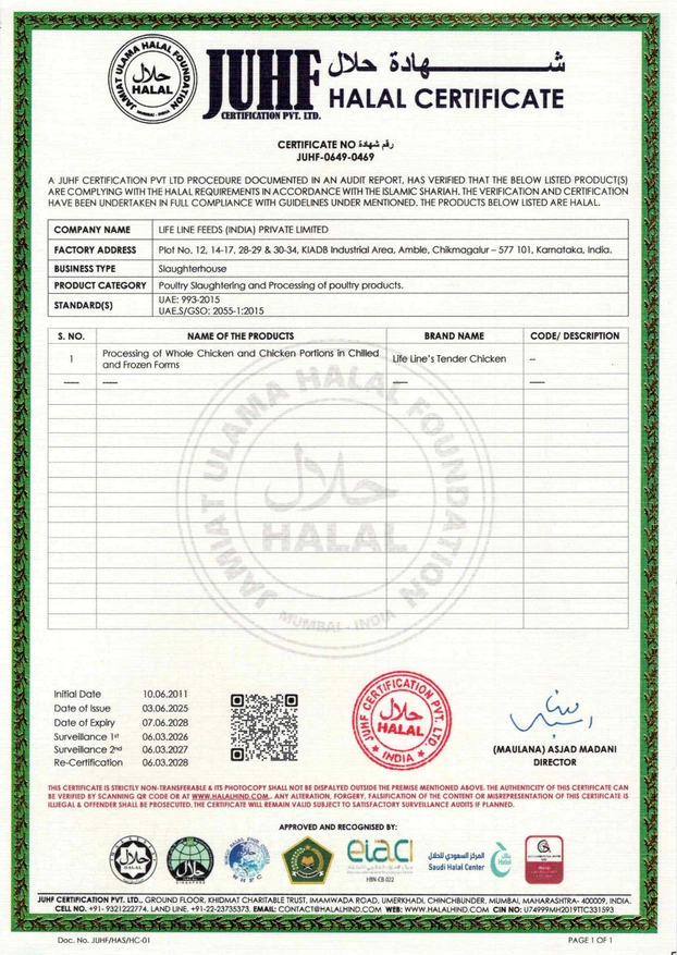 Certification